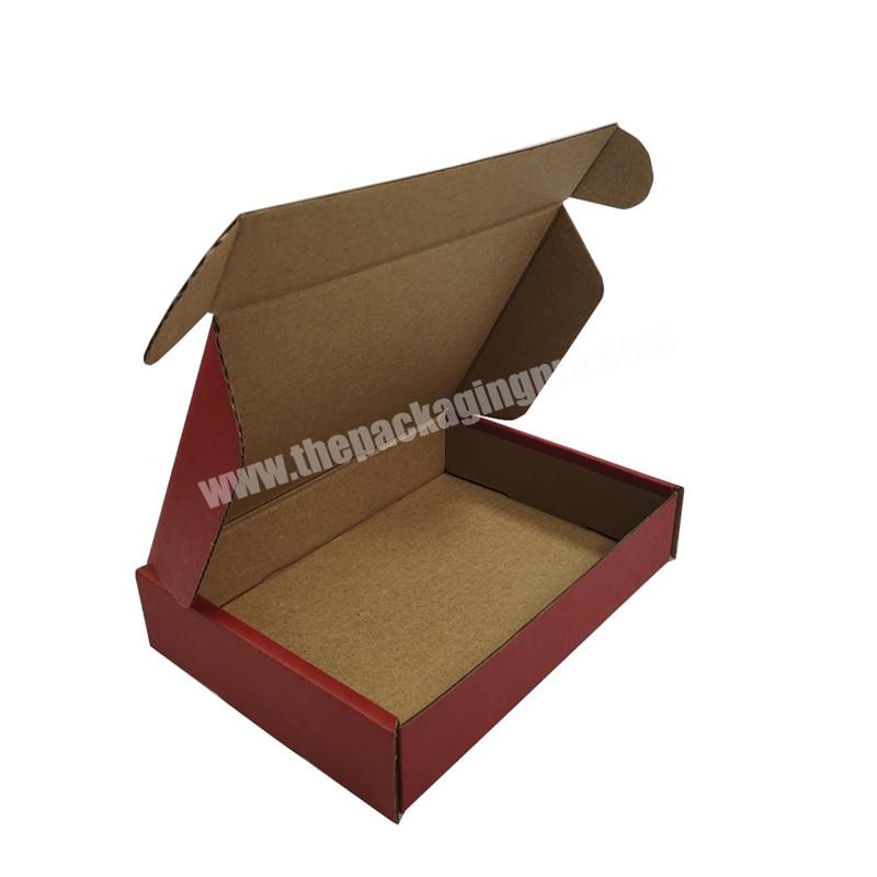 low cost strong E flute mailer flat box package shipping box custom packaging