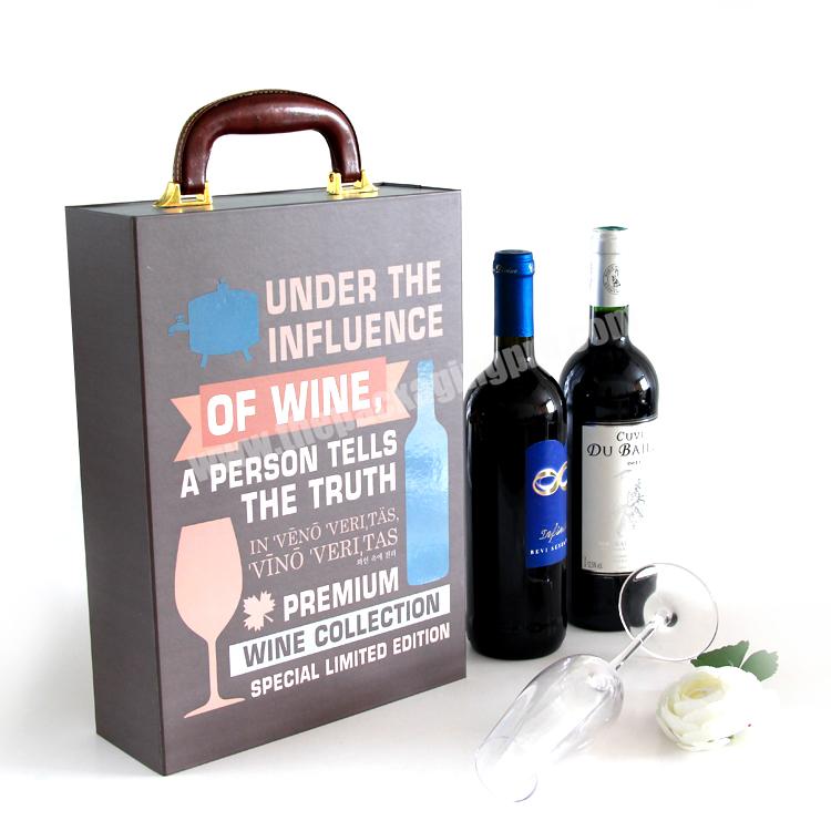 luxury magnetic closure paper cardboard wine glass gift packaging box for wine