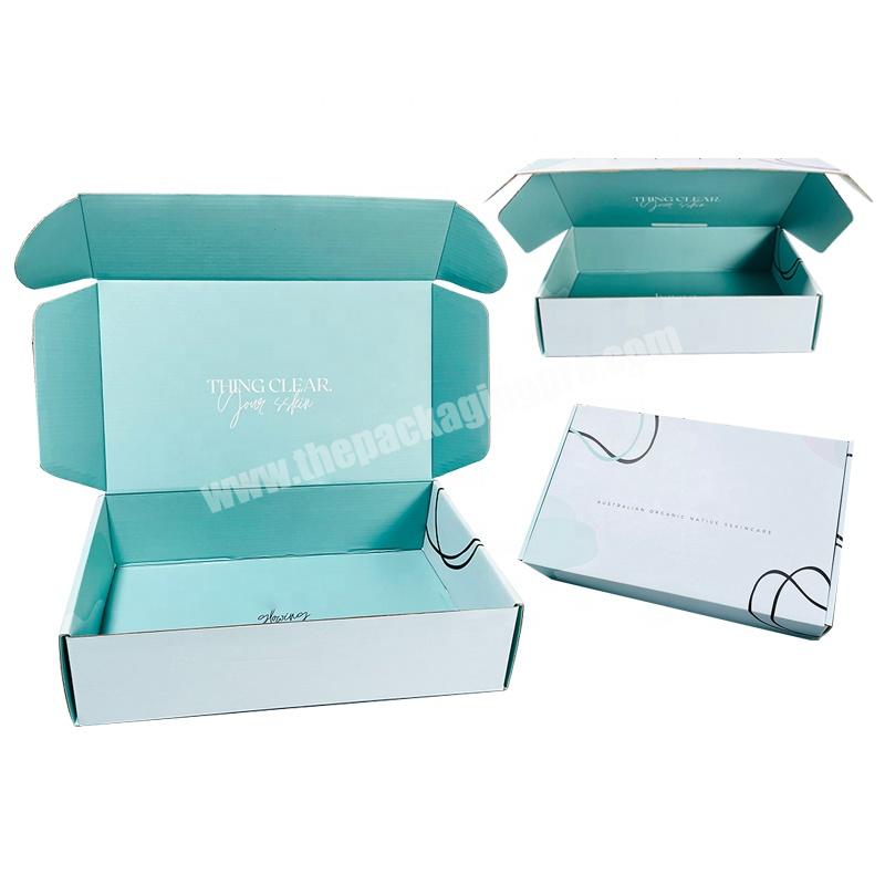 luxury mailer shipping paper packing boxes custom printed corrugated cardboard packaging box with logo