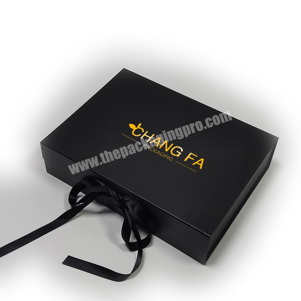 manufacture custom box cardboard folding packaging boxes with ribbon