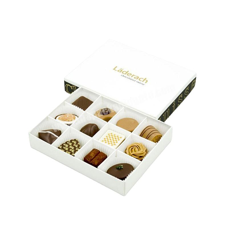 new craft box luxury christmas valentine's individual candy chocolate sweet gift packaging box with lid custom logo