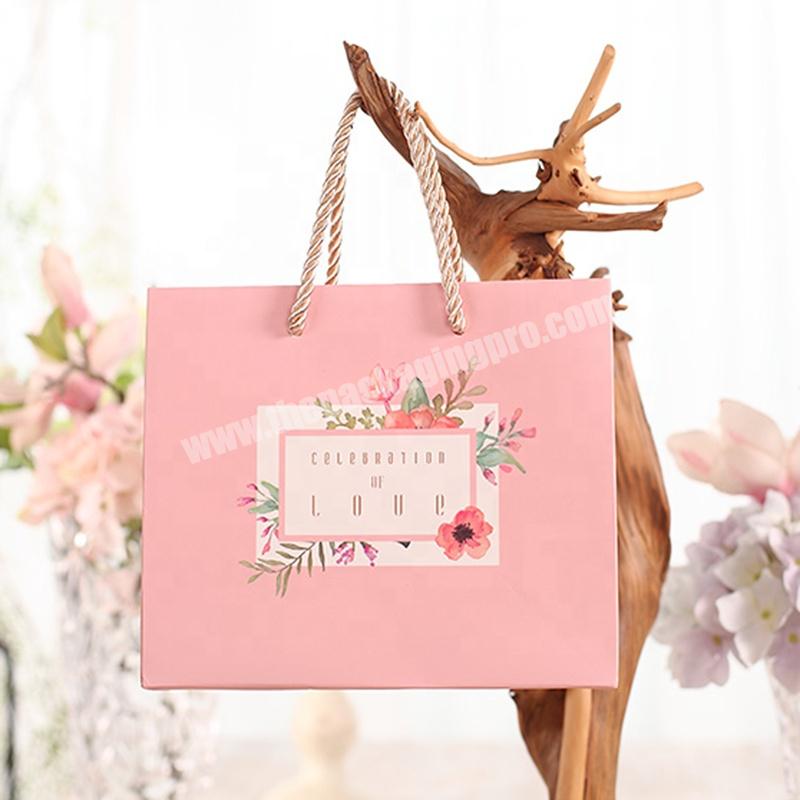 new style special custom gold bold pp rope paper bag