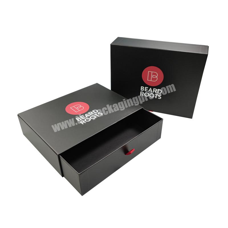 packaging  with logo luxury custom cardboard slide drawer jewelry gift box