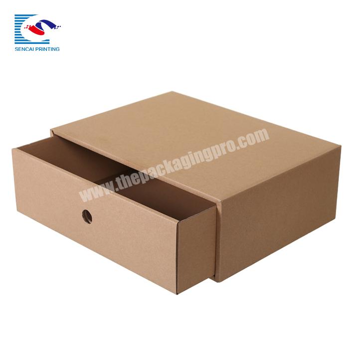 snow boots storage box kraft paper shoes packaging box