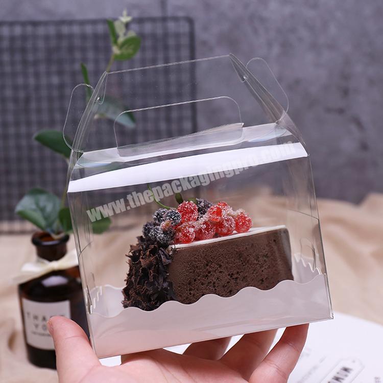 transparent clear plastic chocolate cake box packaging for candy