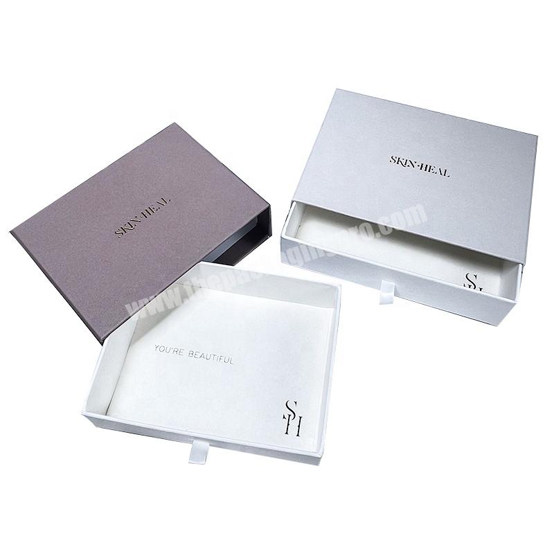wholesale Cardboard Drawer Sliding Necklace Earring Bracelet Ring custom logo gift paper packaging luxury Jewelry Box