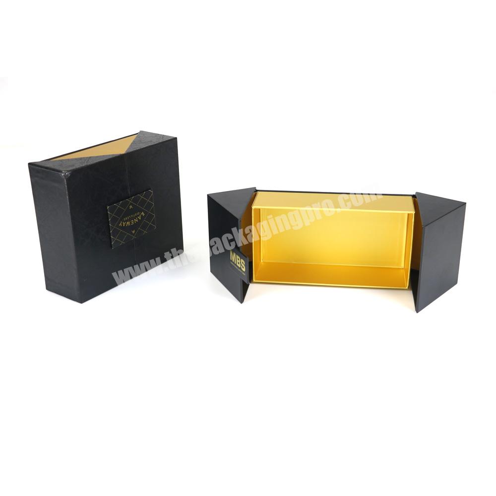 wholesale gift box custom logo black paper box gift boxes with magnetic lid