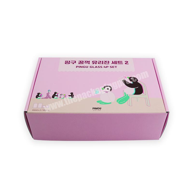 zhencheng Carton Black White Marble Pink Custom bottle  Mailer gift Box For Tumbler Speaker