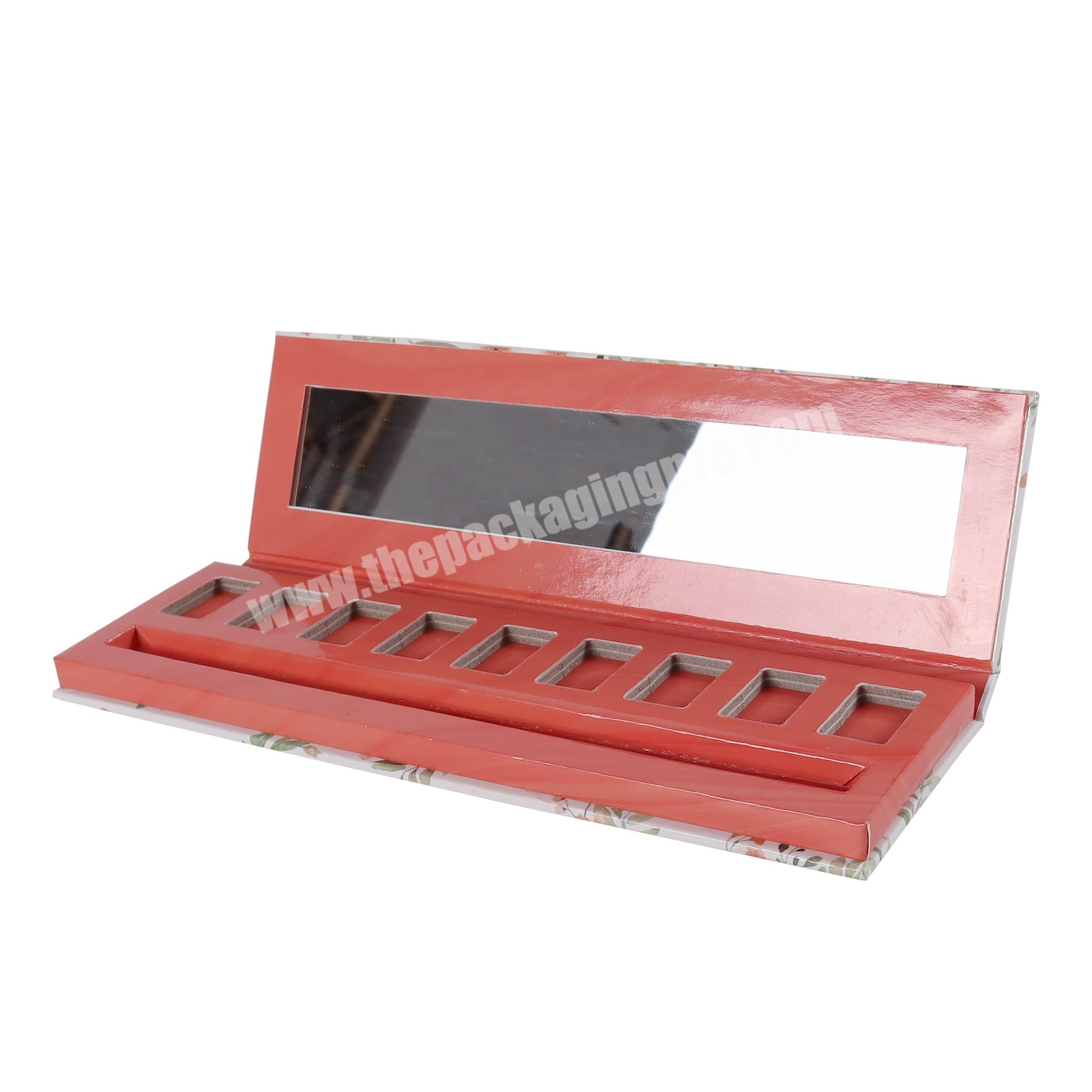 2023 New Private Label Eye Shadow Palette Colors Palette Custom Cardboard Eyeshadow Palette Packaging Box