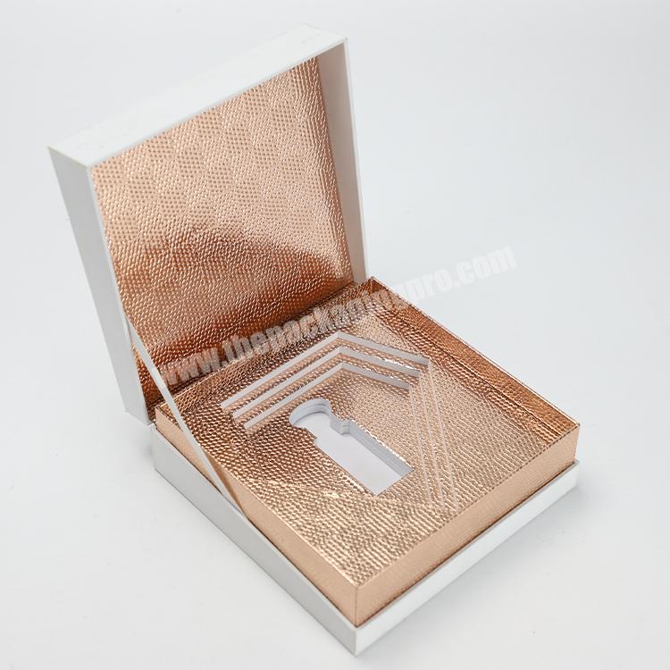 Advanced Custom Luxury Cardboard Design Perfume Essential Oil Packaging Box Diamond Bottom Plate