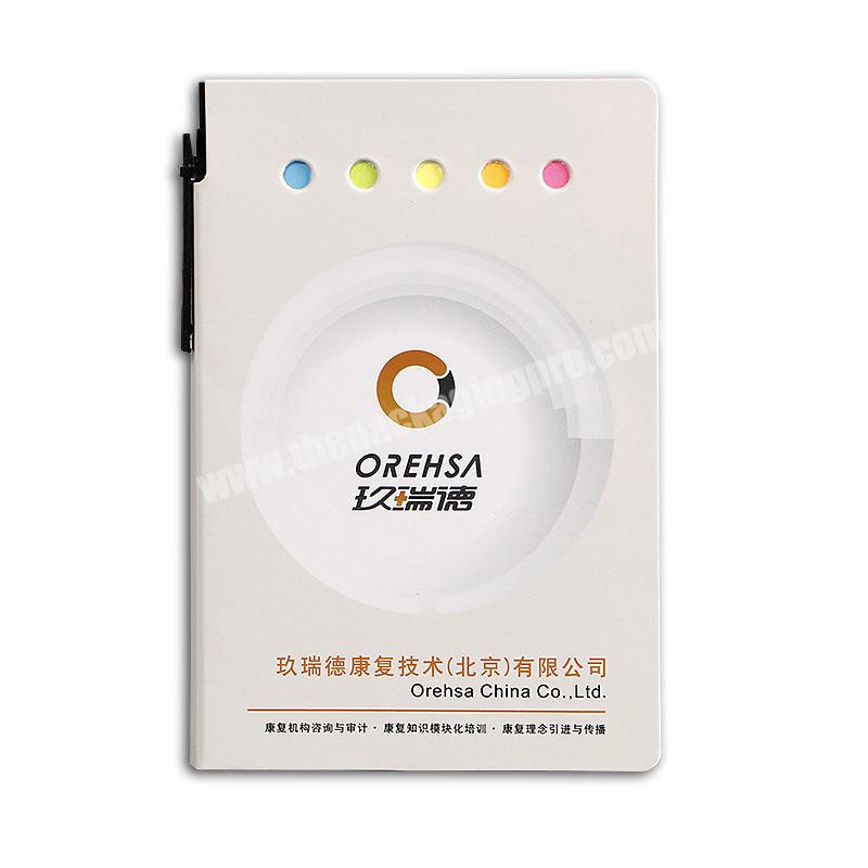 Advertising Logo Printed Mini Notebook Memo Sticky Notepad with Pen To Do List for Promotion