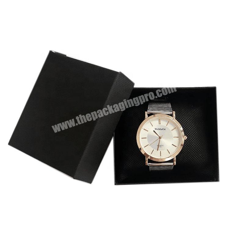 Aluminium Small Watch Case Gift Cardboard Packaging Box with Mini Pillow Cushion Coated Paper JINYIDA High Quality Custom Luxury