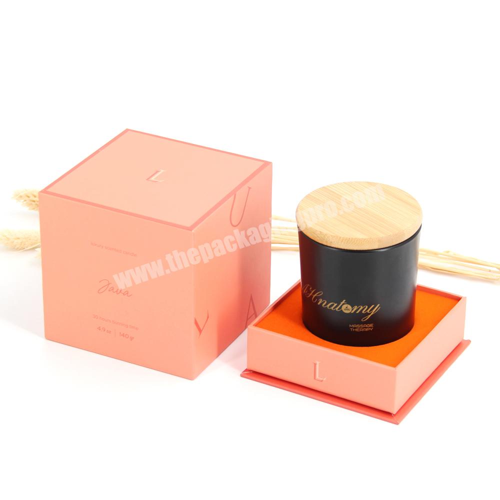Aromatherapy scented candle jar gift packaging box for candle set gift boxes custom logo luxury gift mug candle packaging boxes