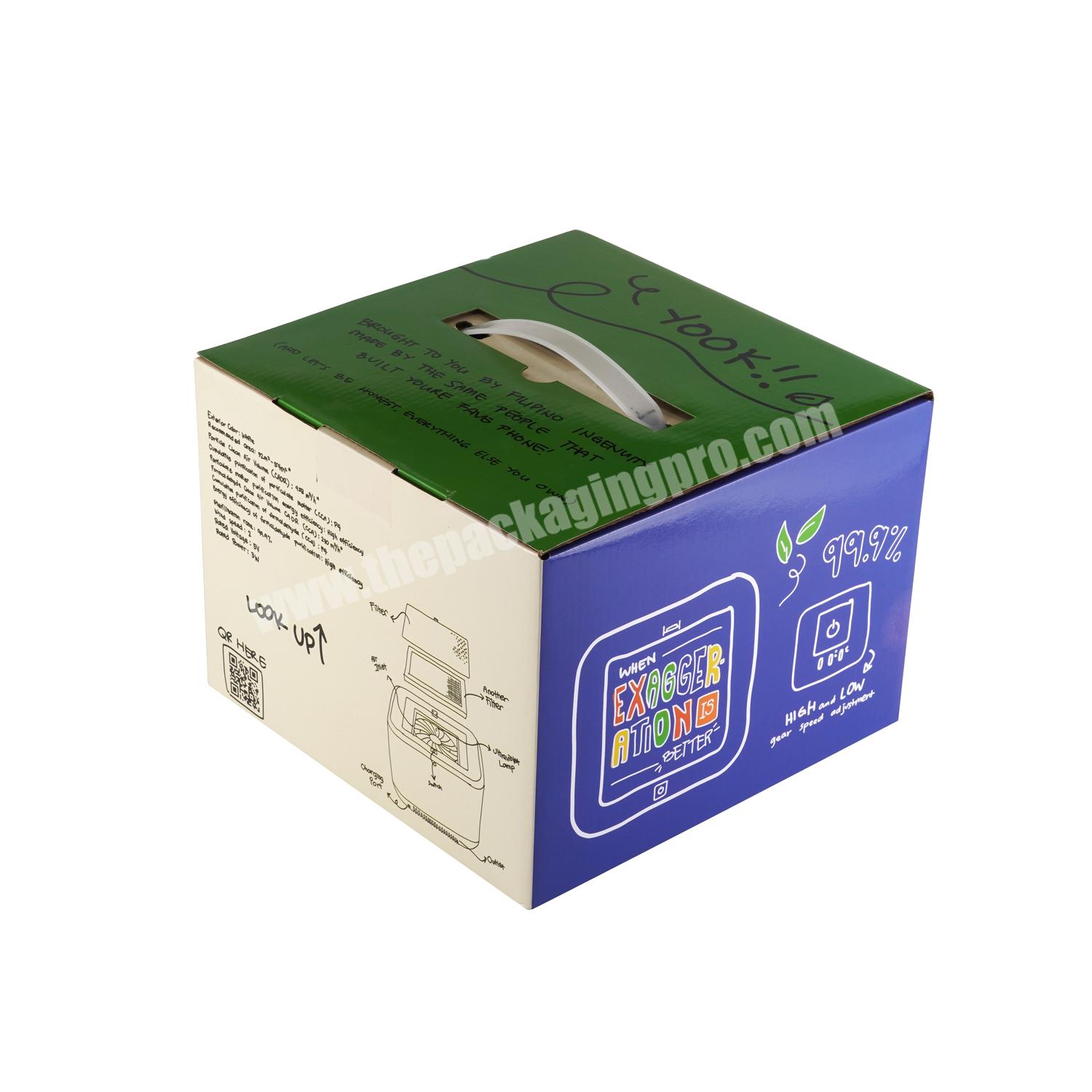 Biodegradable Recycled Material Home Use Boil Tea Teapot Corrugated Carton Folding Paper Flat Pack Packaging Box