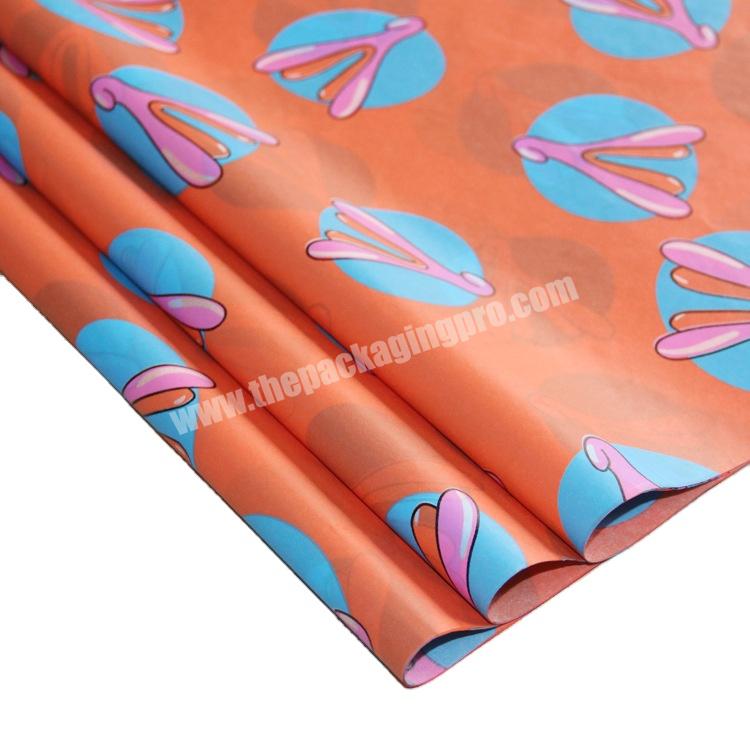 Black Personalised Color Pattern Black Pink Clothing Mailing Custom Logo Printed Gift Wrapping Tissue Paper For Packaging
