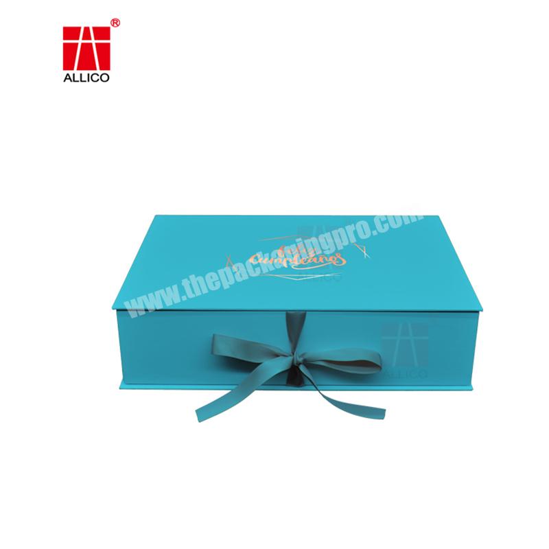 Blueness Luxury Customized Clothing Cardboard Paper Gift Box Packaging for Clothes
