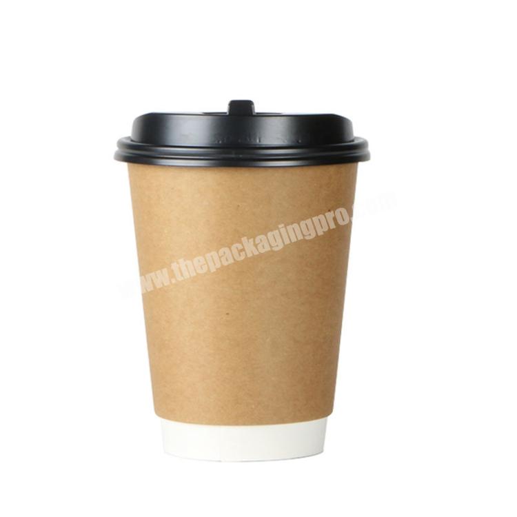 Bulk Price Disposable Double Wall 4 oz 8oz Coffee Tea and Ice Cream White Paper Cup Hot Drink Paper Cup