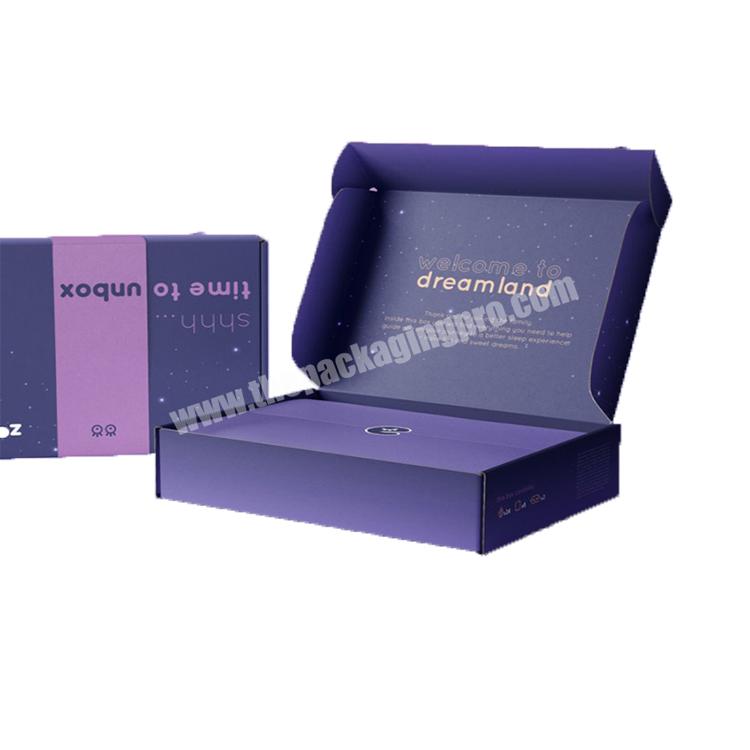 China Factory Wholesale Good Quality Clothes Box Cosmetics Packaging Logo Mix color Shipping Box