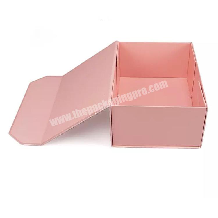 China Manufacturer Excellent Design Pink Corrugated Box Biodegradable Shoes Clothes Packing Paper Box
