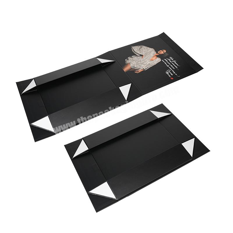 Cloth Box Wholesale Luxury Magnetic Closure Rigid Cardboard Paper Folding Packaging Gift Shoes Box Custom Logo