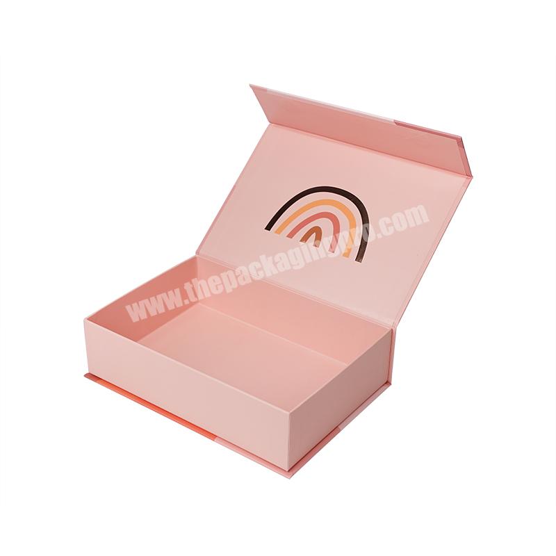 Cloth Boxes Collapsible Magnetic Hair Extension Wig Gift Box for Luxury Customized Logo Design Wholesale