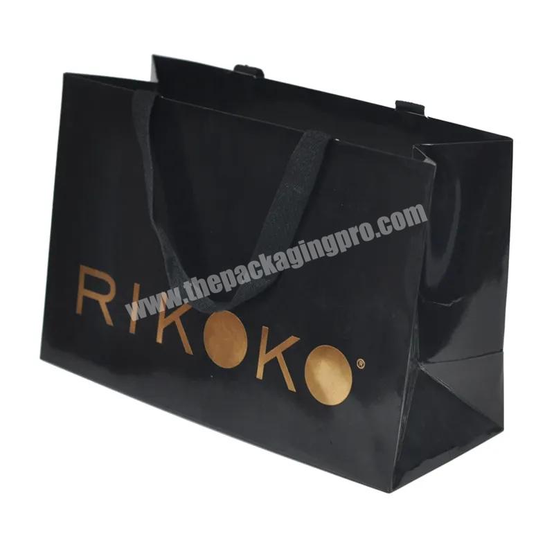 Clothes packaging Paper bags Printed Custom Logo Clothing Shopping Gift Jewelry Wine Paper bag