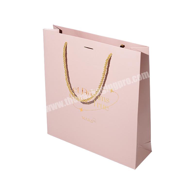 Colorful Customized Printed Logo Design Luxury Paper Bag Gift Packaging Bag Shopping Paper Bag With Ribbon Handle