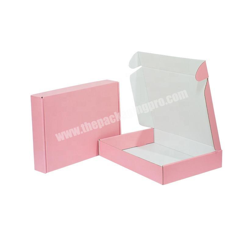 Colorful Printed Waterproof Laminated Corrugated Paper Box For Underwear Gift T-shirt Cosmetic Packaging Box Custom