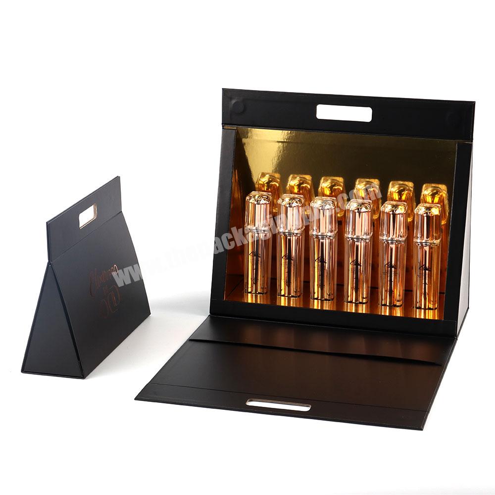 Cosmetic custom logo luxury magnetic gift box paper cosmetic packaging box for spray bottles fashion cosmetic set box