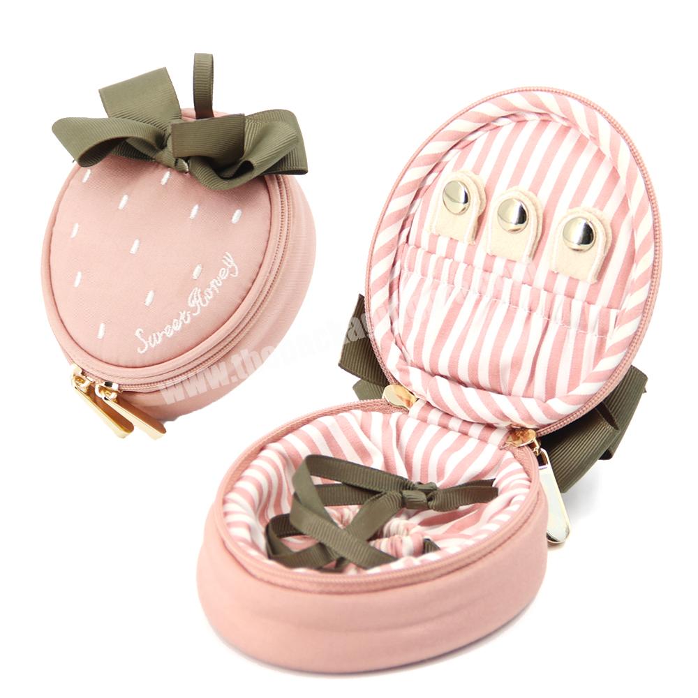 Creative strawberry vintage jewelry packaging box with logo gift ring necklace packaging jewelry box custom design jewelry boxes