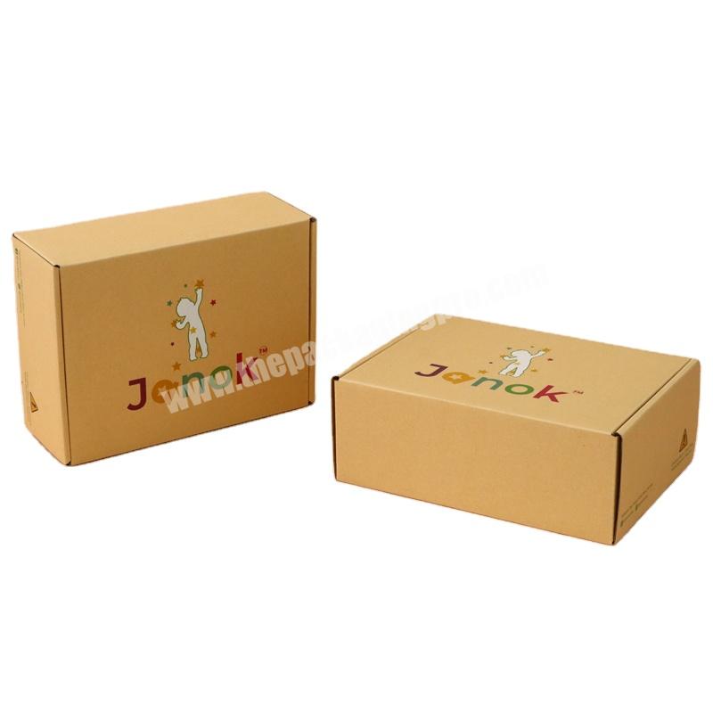 Custom Airplane Mail Folding Shipping Mailing Shipper corrugated Apparel Kraft Paper Carton Mailer Packaging Boxes