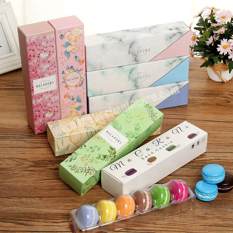 Custom Art Paper Sweet Dessert Packing Box Macaron Box Gift Packaging Box