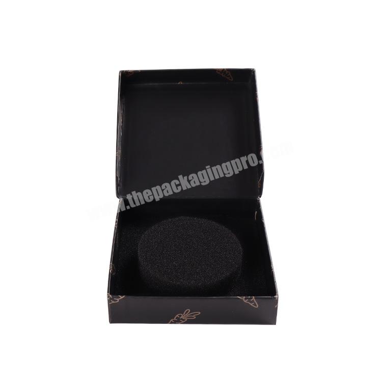Custom Biodegradable  Black Shipping Box With Foil Stamp logo