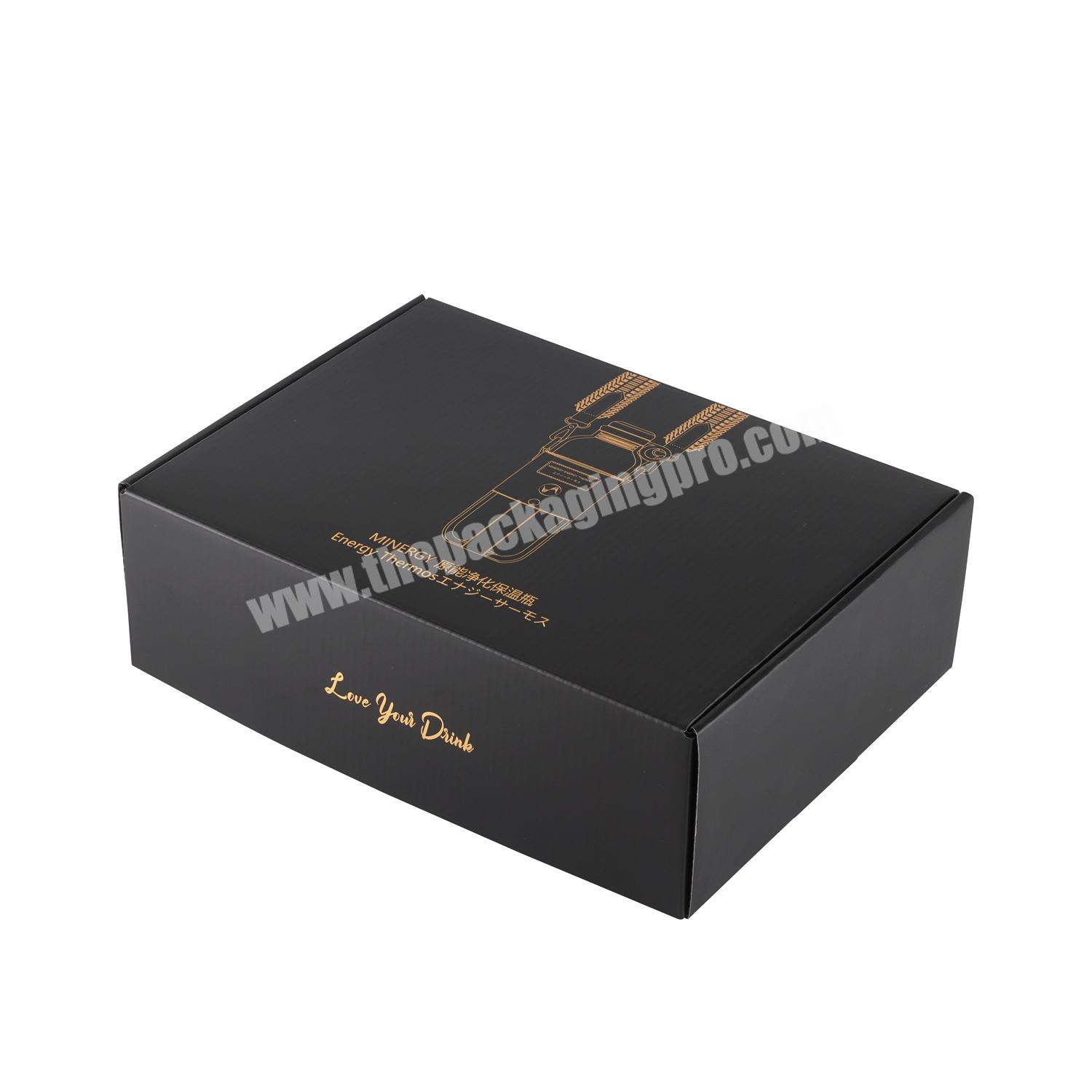 Custom Black Personalized Packaging Corrugated Box For Dinner Plate