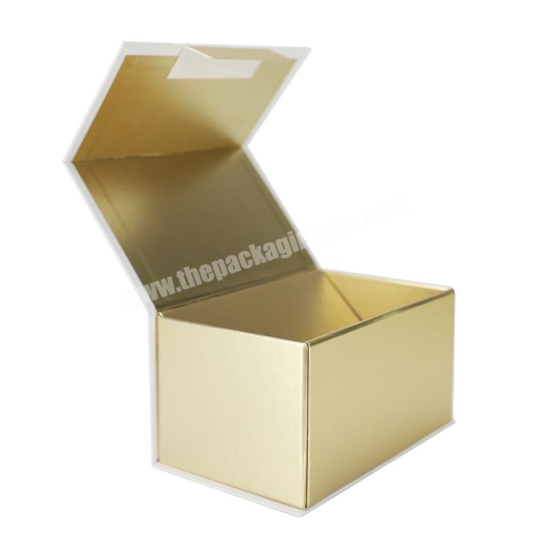 Custom Collapsible Gift Boxes Printed Rigid Folding Cosmetic Packaging Cardboard Paper Box