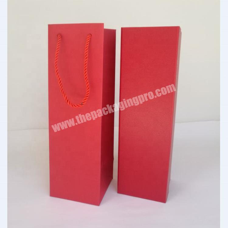 Custom Design Gift Box Promotion Mini Wine Boxes with Gift Bag Set