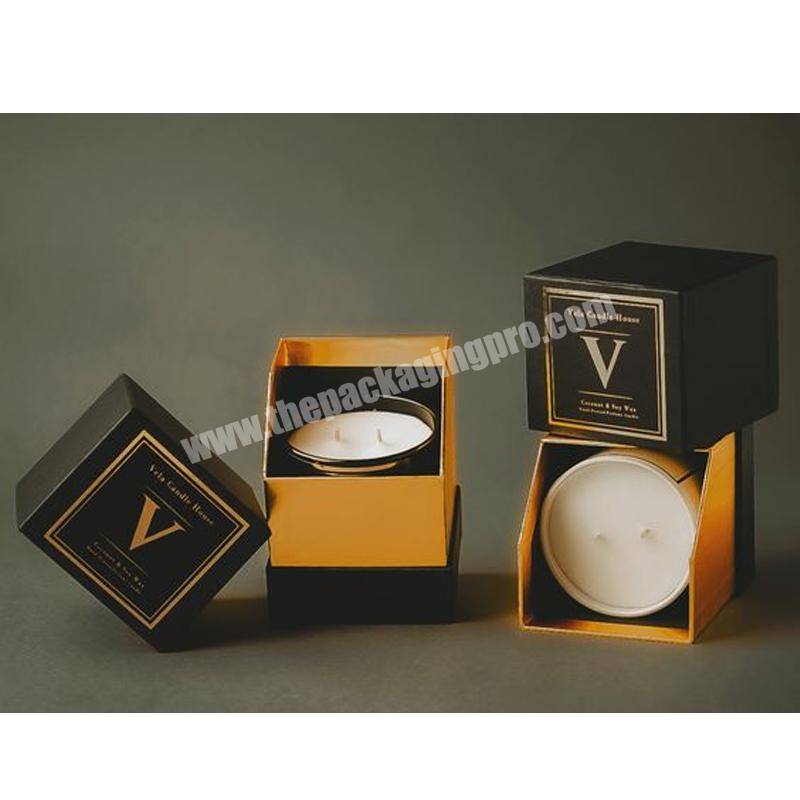 Custom Design Luxury With Logo Jars Printing 3 Pcs Package Saver Luxury Marble Premium Packaging 20 Oz Candle Box