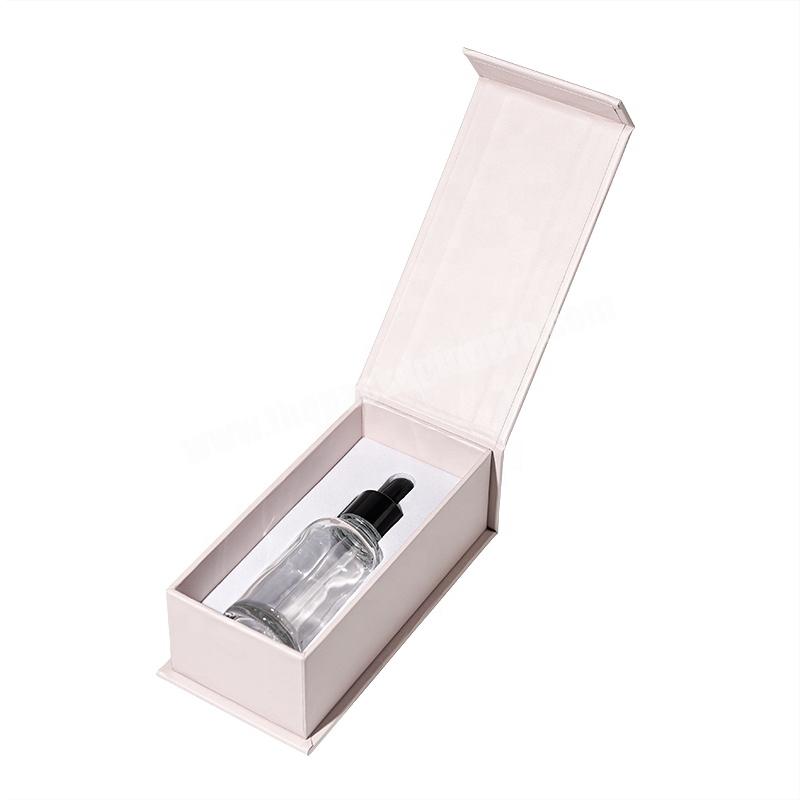 Custom Design Magnetic Paper Box for Dropper Glass Packaging Bottle Serum Essential Oil