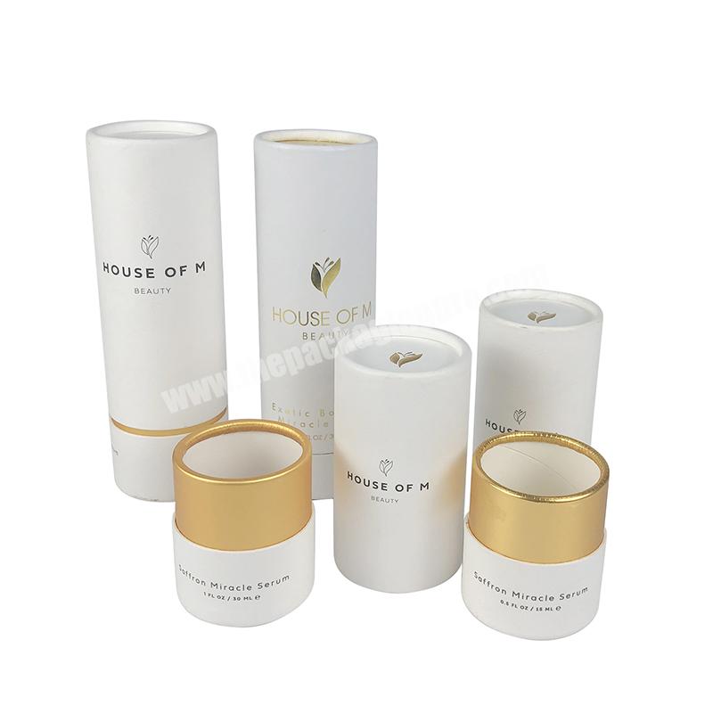 Custom Design natural cardboard tube packaging Luxury Round Perfume Bottle Paper Tube Packaging