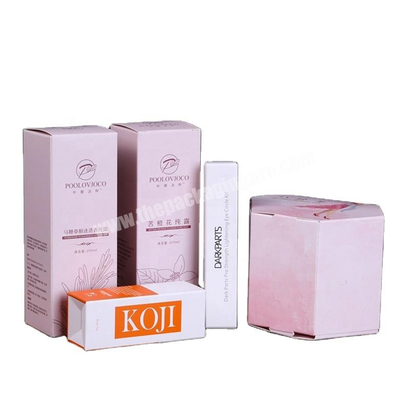Custom ECO-Friendly Recyclable Skincare Bottles Or Jars Packaging Pink Eye Cream Box