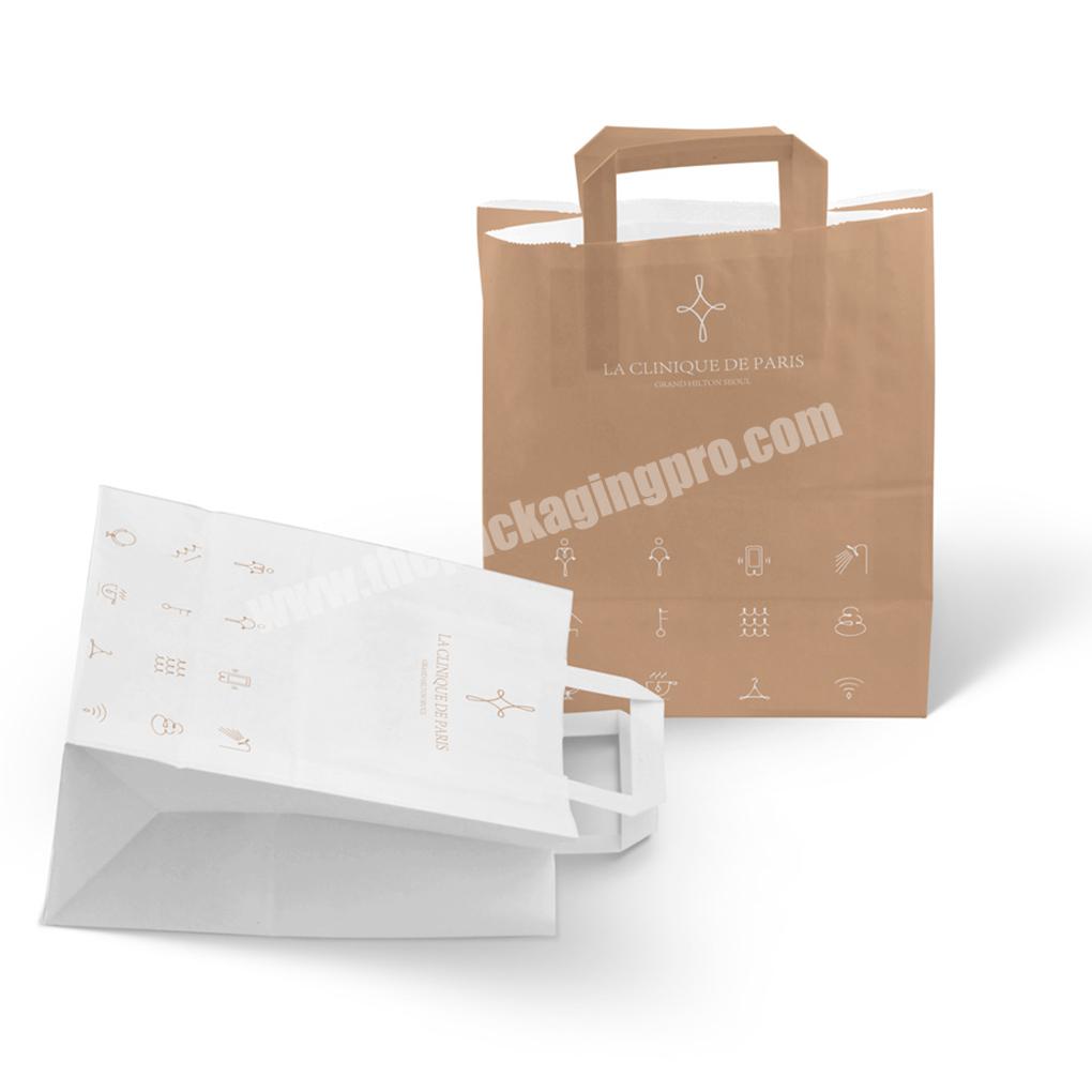Custom ECO-Friendly Recycled Brown Kraft Shopping Paper Bag With Handles