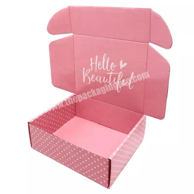 Custom Eco-friendly Pink Small Airplane Box Corrugated Mailer Packaging Box