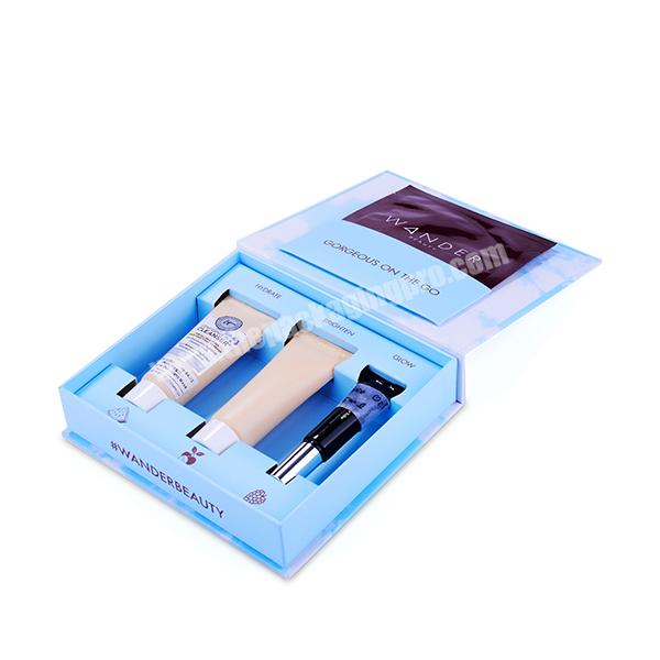 Custom Flip Top Rigid Cardboard Empty Paper Box for Cosmetic Cream Tube Packaging