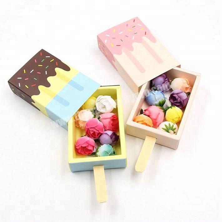 Custom Ice Cream Shape Paper Box for CandyChocolateHairpinBarrette