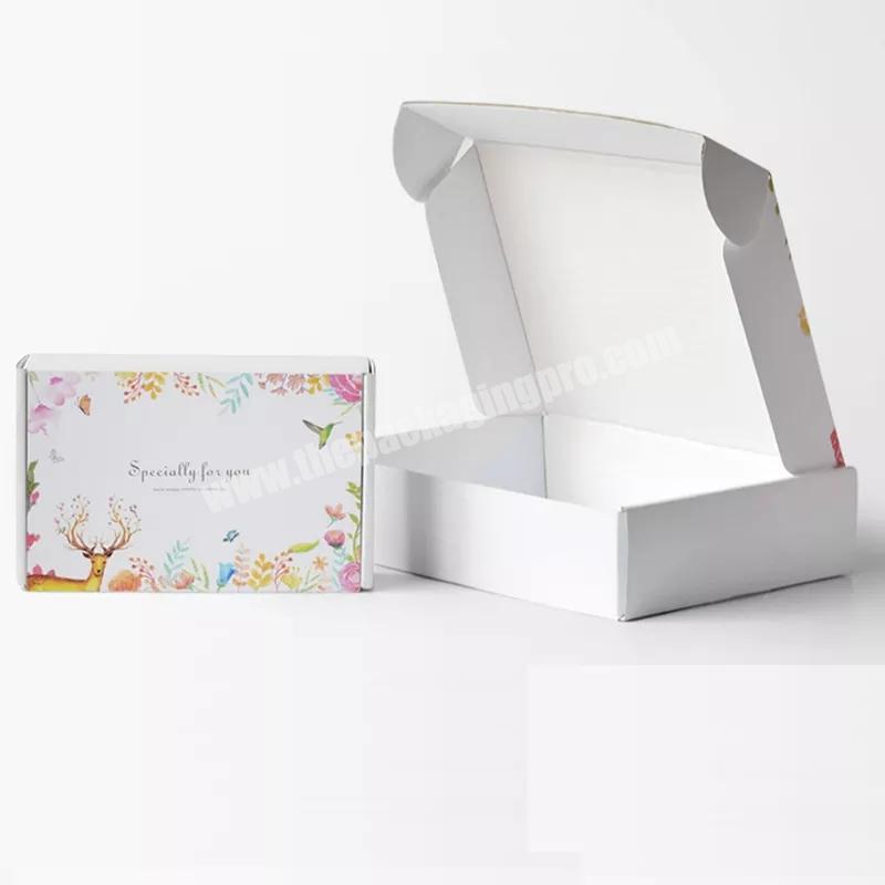 Custom Logo Folding Airplane Box Double-sided Printing Clothes Gift Cosmetic Mailing Box