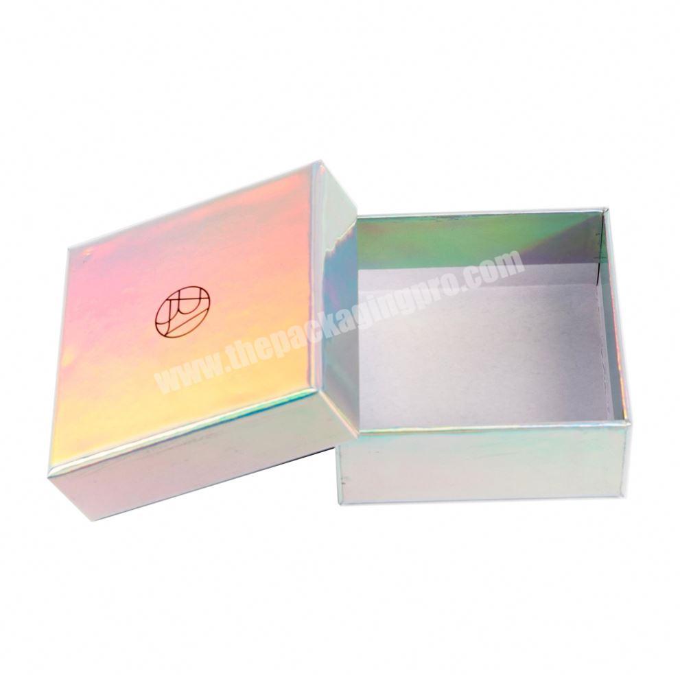 Custom Logo Luxury Cardboard Packaging Box White Lid and Base Paper Gift Box Cosmetic Box Jewelry Packaging