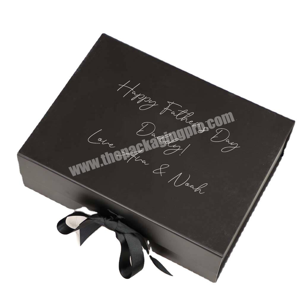 Custom Logo Packing Gift Cheap Paper Magnetic Wedding Gift Box Packaging With Handles UV Printing