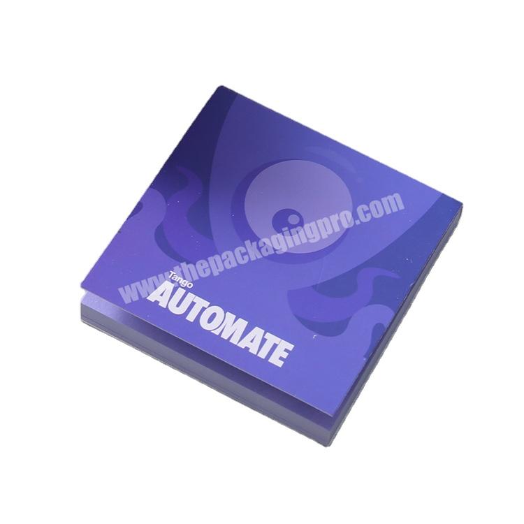 Custom Logo Print Advertising Small Notepad Soft Cover Sticky Paper Notes for Promotion Gifts