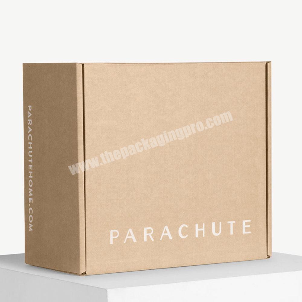 Custom Logo Printed Mailing Eco-friendly E Flute Corrugated Cardboard Paper Cartons Large Packaging Shipping Mailer Box