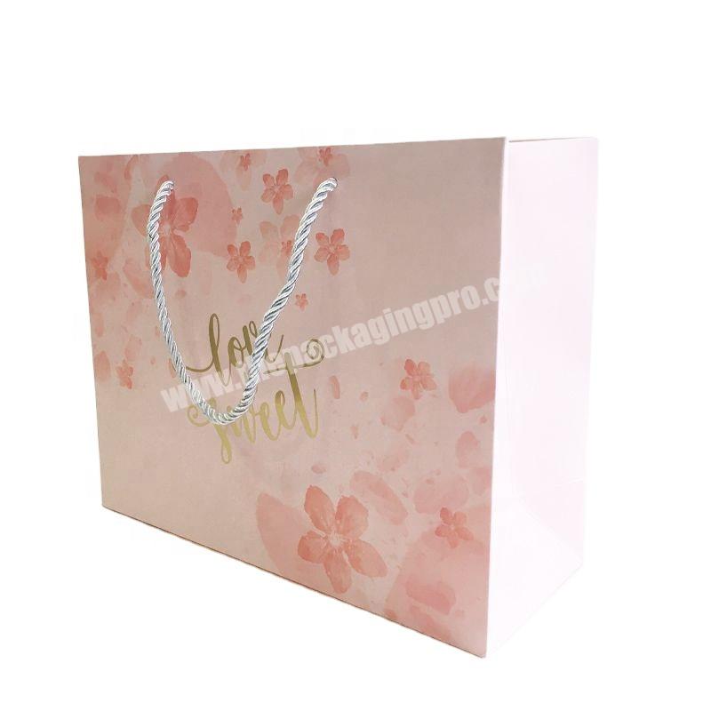 Custom Logo Printed Tory Burch Paper Baggies Carry Bags Low Price Snowflakes Star Jewelry Paper Party Bags with Handles